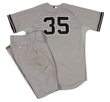 2014 Michael Pineda Game Used New York Yankees Road Uniform From Jeters Last Career Game (MLB Authenticated)